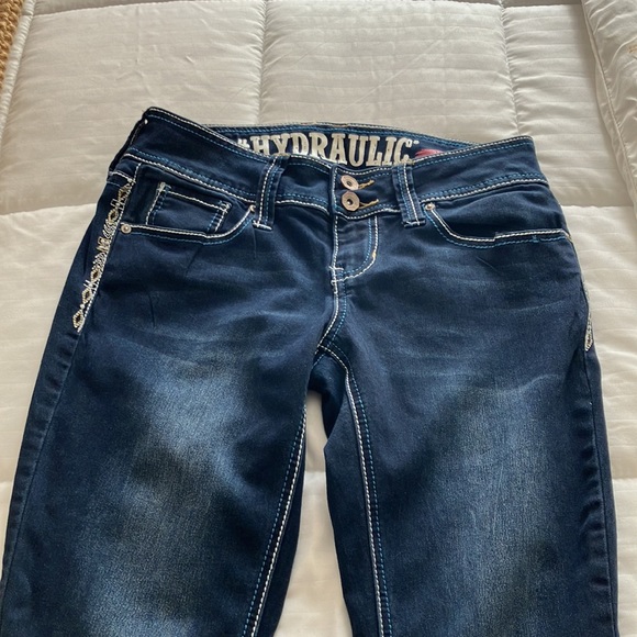 YK2 Hydraulic Lola Curvy bootcut women’s jeans Size 7/8 - Picture 2 of 11